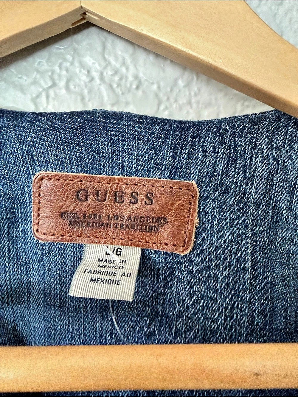 GUESS Boyfriend Distressed Denim Olive Jeans Sz 31 & Matching Moto Jacket Size L - Picture 7 of 10